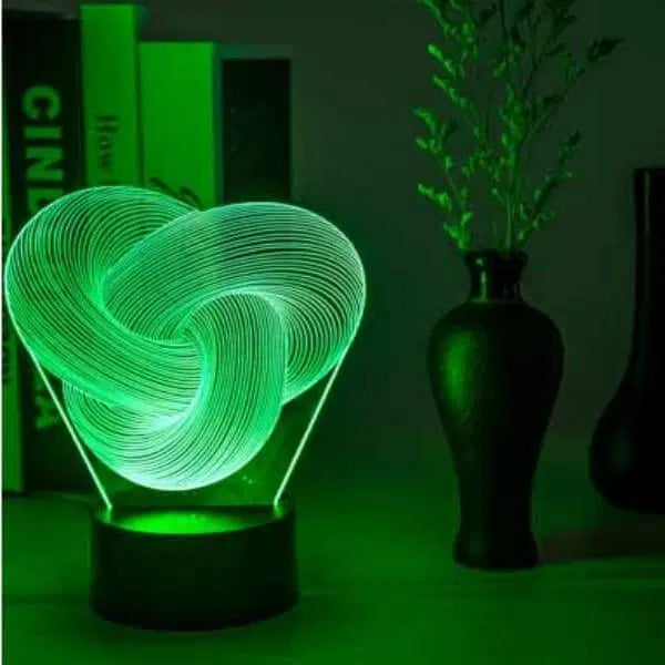 Abstract 3D Illusion Lamp