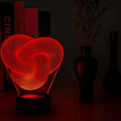 Abstract 3D Illusion Lamp