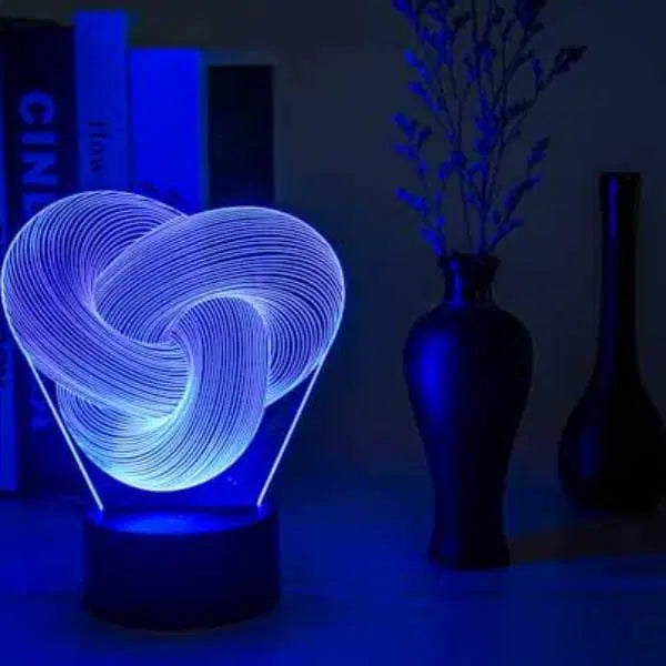 Abstract 3D Illusion Lamp