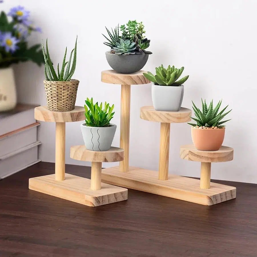 3 Tier Wooden Flower Pot Planter