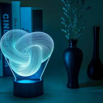 Abstract 3D Illusion Lamp