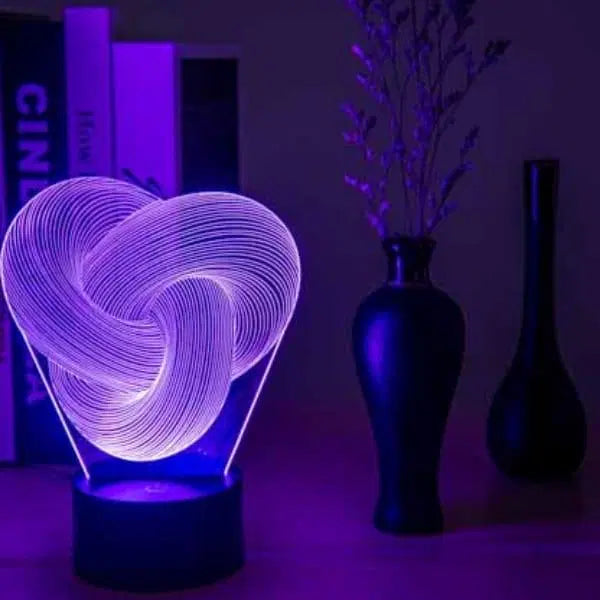 Abstract 3D Illusion Lamp