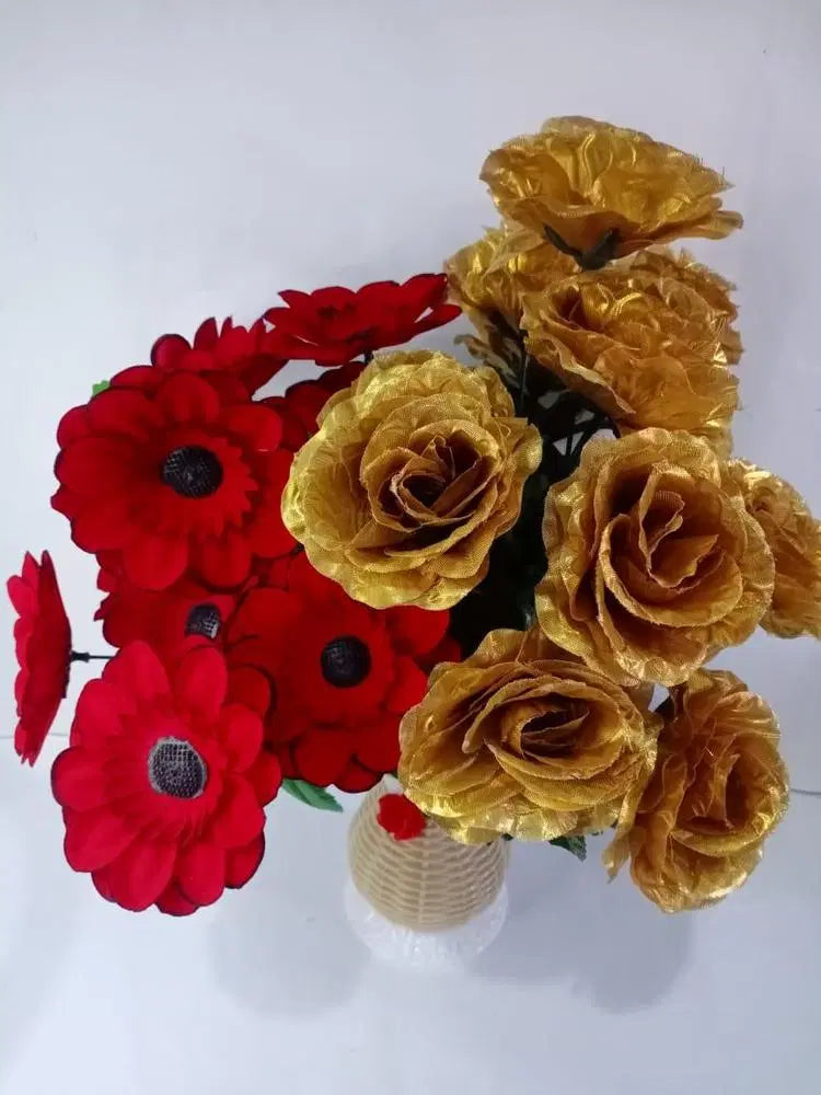 Artificial Rose Flower Bunch